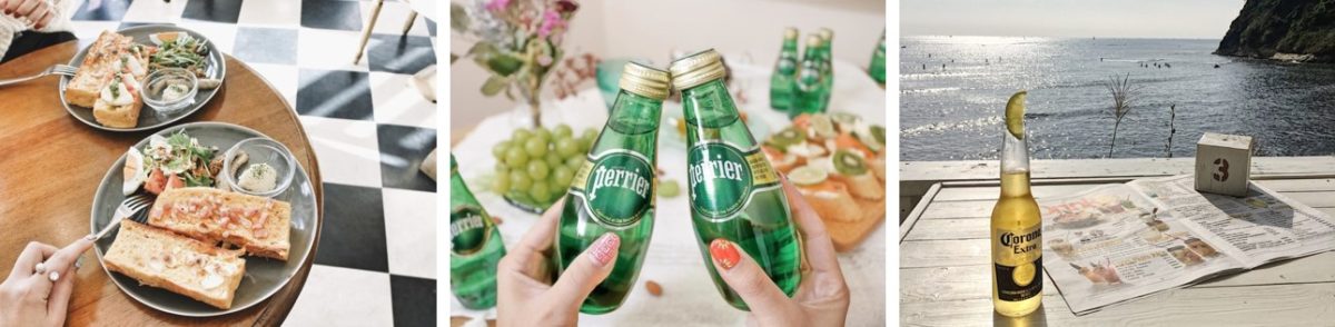 シーンを訴求するインスタ撮影例